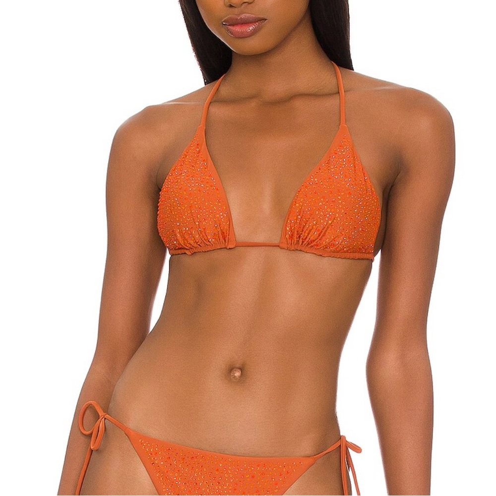 NWT Cult Gaia Raven Triangle Bikini Top in Amber